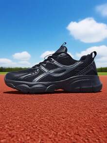 Zapatillas deportivas informales para adolescentes, estudiantes universitarios, zapatos para correr, baloncesto, entrenamiento, senderismo, con suela antideslizante y resistente al desgaste - Negro - Ver 11