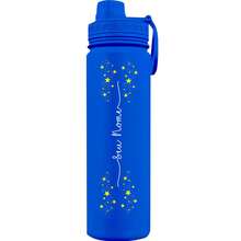 Fresh Thermal Bottle With Personalized Stars Handle With Name - Royal Blue - View 1