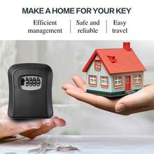 1pc Waterproof Anti-Theft Lock Box With Combination Code, Durable PVC Structure And Stainless Steel Lock Bolt - Secure Storage For Passwords, Keys, Valuables, Stylish Design, Sturdy Construction