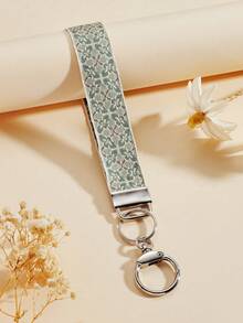 1 件锌合金钥匙扣、钥匙扣、包包挂件、织带钥匙扣、钥匙扣配件、手腕钥匙扣、印花织带钥匙扣、女士汽车钥匙扣、女士包包和吊坠钥匙扣、通用钥匙扣、女士时尚钥匙扣（由于拍摄光线角度不同，可能会有轻微色差，请以实际产品为准。） - 0.霧綠 - 查看 3