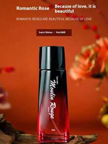 Parfum pour femme Moulin Rouge Rose de la marque Shenmeilun / Parfum féminin léger et frais longue durée / Parfum floral - Parfum pur pour femme, cadeau de la Saint-Valentin / cadeau de Noël