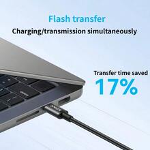 anker A875快充数据线，加强接口防断裂设计，智能电流调节不伤设备，加厚TPE材质抗弯，耐用，黑色 - 黑色 - 查看 5