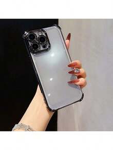 1个奢华电镀透明手机壳,兼容 17/6/7/8/X/XS/XR/11/12/13/14/15/16/16e Pro Max Plus,兼容Galaxy S22/23/24/25/S24 FE/S25 EDGE,A07/A17/A04/05/06/A14/A15/A16/A24/A25/A34,兼容Redmi Note 9/10/11/12/13,兼容Redmi 9/10/12/13C 14C,兼容OPPO,兼容MOTO,兼容荣耀X,兼容Realme C53 C55 C61 C63 C67,防震双层TPU手机壳 - 黑色 - 查看 5