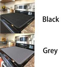 1 Miếng bảo vệ bếp điện/bếp từ cỡ lớn - Chống trượt chịu lực cao, chịu nhiệt lên đến 500°F/260°C, thích hợp cho bếp điện, bếp từ, lò nướng - Bề mặt dễ vệ sinh, chống trầy xước - Phù hợp với hầu hết các loại bếp - Thích hợp cho bếp gas, bếp điện, bếp từ - Thảm lót dụng cụ nhà bếp, nắp đậy bếp, thiết kế tối giản, kết cấu chắc chắn, miếng bảo vệ mặt bàn, nhà hiện đại - màu đen - Xem 11