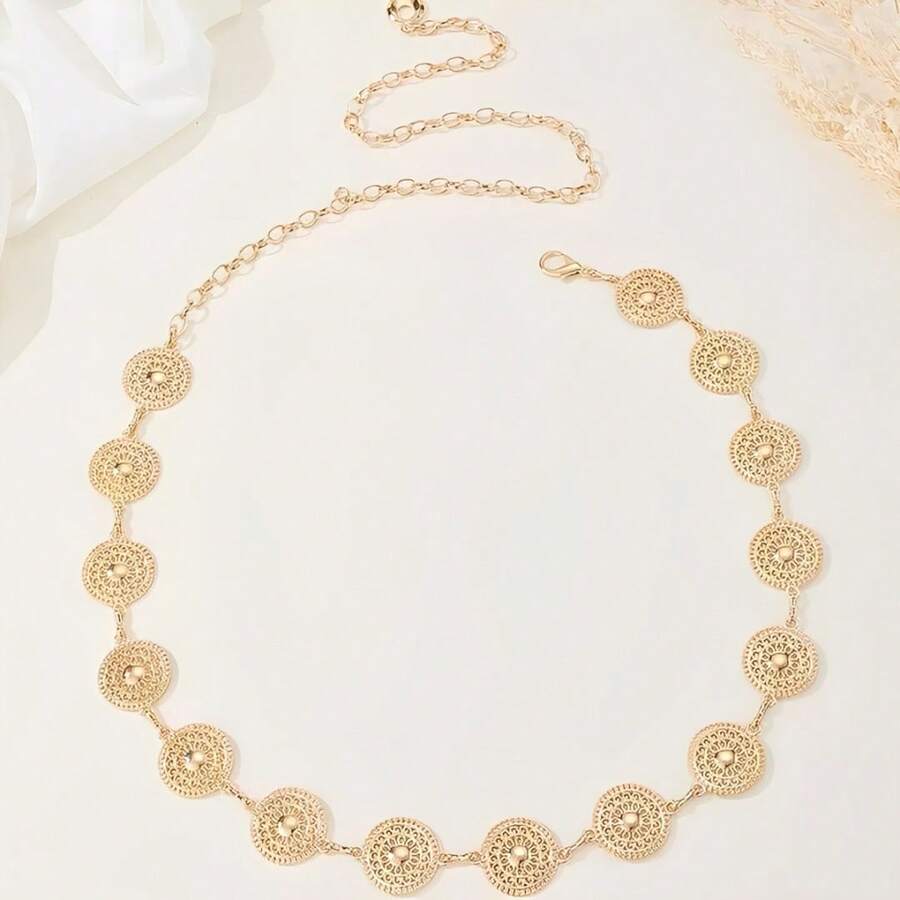 Waist Belt With Chain - 金色 - 查看 1