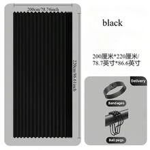 1 Rodless Folding Partition Curtain, Four Seasons General Door Curtain Cover Ugly Hanging Cloth Rental Housing Bed Folding Partition Curtain Advanced Sense Suitable For Living Room Bedroom Curtains And Other Scenes