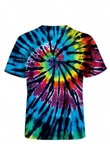 Unisex Retro Tie Dye Shirt For Men Women 70S 80S Hippies Senior Tie-Dye Tee Tshirt 3D Cool Graphic Short Sleeve Novelty Tie Dye Style T-Shirts - Nhiều màu - Xem 4