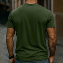 Camiseta Polo Algodão Estampada  Conforto e Estilo Básico P ao GG - Verde - Visão 2