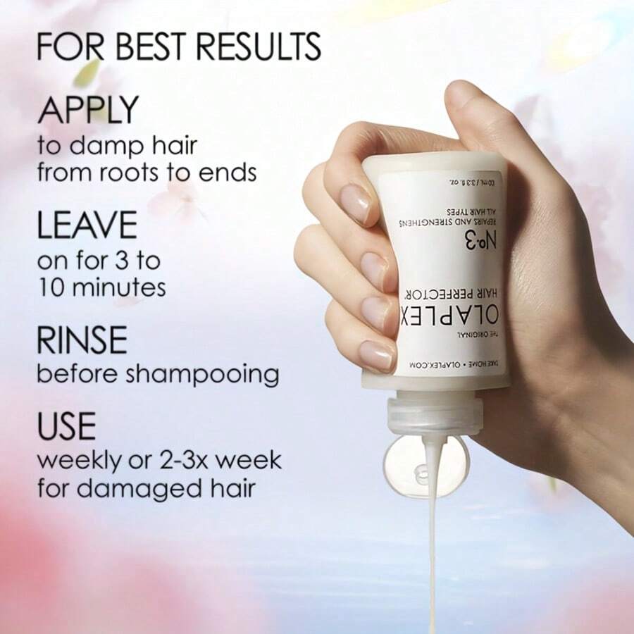 OLAPLEX No.3 Hair Perfector, Travel Size, For Damaged Hair From Coloring & Heat Styling