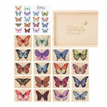 Children's Wooden Butterfly Puzzle Toy With Storage Box, Insect Cognitive Matching Game, Hand-Eye Coordination Training, Baby Enlightenment Gift, Home Decor, Parent-Child Interactive Toy - Multicolor - View 12