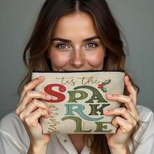 حقيبة مكياج للمناسبات العطلات - حقيبة كانفاس مع سحاب لحفظ مستحضرات التجميل، حقيبة كانفاس للمناسبات، منظم مكياج للسفر، حقيبة مكياج بزهور، منظم سفر خفيف الوزن مقاوم للماء مع سحاب، حقيبة مستحضرات تجميل مدمجة للاستخدام اليومي والعطلات، لحفظ أحمر الشفاه والبودرة ومستحضرات التجميل والعناية بالبشرة