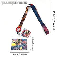 Hasbro 1PC Transformers Officially Licensed Retractable Card Holder Lanyard PVC Badge Holder With Neck Strap For ID Work Badgeor Access Cards Waterproof Stylish And Collectible Design For Everyday Use