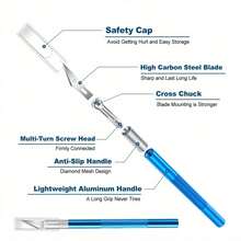 1 pieza Cuchillo de talla DIY Cortador de papel de pintura de diamante 5D Herramientas DIY Accesorios Cuchillo de arte Cortador de papel Color aleatorio