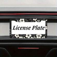 1pcs Hibiscus Flower License Plate Frames - Hawaiian Tropical Floral Design, Auto Decor With Screws For Men & Women, Fits 2-Hole US Vehicles, Hawaiian Decor - 12x6 吋 2 件 - 查看 6