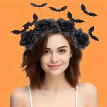 [Halloween Witch Hat Headband] 1pc Halloween Witch Hat Headband - Gothic Bat Hair Clip With Black Fake Flowers, Dark Cosplay Accessory For Women Perfect For Halloween & Gothic Fashion, Halloween Hair,Fall,Hair,Hair Accessories,Accessories,Hair Accessories For Women,Travel,Hair Accessories,Accessories Women,Hair Accessory,Hair Accessories Women,Hair Tools,Hair Stuff,Stuff,Beauty Accessories,Gifts,Travel,Gifts For Women,Hair Stuff,Stocking Stuffers