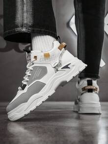 男士百搭休闲运动鞋，适合工作、运动、增高、厚底运动鞋，四季皆宜 - 印花款 - 查看 11