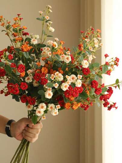 2Pcs Artificial Rose Flowers,70cm Long Stem Artificial Flowers,Artificial Flowers Small Roses,Silk Flowers Mini Roses For Home Decor,Room Decor,Garden Decor,Wall Decor,Indoor Outdoor Decor, Bedroom Decor,Wedding Decoration,Table Decoration,Party Decorations,Halloween Decoration,Birthday Decoration,Autumn Decor