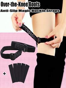 2pcs+4/10/20pcs Women's Over-The-Knee Boots Anti-Slip Magic Buckle Straps, Non-Slip High Boot Ties With Secure Fastening For Knee-High Boots,Antislip Solution, Boot Accessories, Snug Fit, Practical Fasteners, Sturdy Construction, Reinforced Buckles, Nonslip Bands, Boot Holders, Winter Wear, Outdoor Boots - Multicolor - View 5