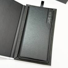 1PC New Luxury Business Leather Phone Case Compatible With Samsung Galaxy Series - Full Coverage High-Quality Shockproof Shell For S25 Ultra/S25 Plus/S25 Edge/S25, S24 Ultra/S24+/S24, S23 Ultra/S23 Plus/S23, A55/A56/A15/A16, With Smart Half-Window Display & Back Phone Stand Design Cover - Black - View 9