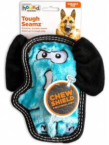 Outward Hound Seamz Elephant Plush Dog Toy, Small - 豹 - 查看 5
