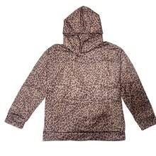 2025 New Y2K Leopard Print Hoodie, Cheetah Sweatshirt, Retro Fashion Casual Long Sleeve Pullover With Pockets - Cà phê nâu - Xem 4