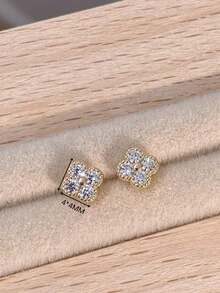 2件装奢华女士风格闪亮四叶草美甲装饰品，用于指甲装饰、美甲配件和美甲用品。新款四叶草美甲装饰品，大号和中号尺寸。 - 彩色 - 查看 7