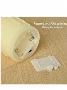 1 Peça Vela Sem Chama LED (Baterias Não Inclusas) Pavio Cintilante (Chama de Plástico) Decoração de Vela Adequada para Natal, Halloween, Dia dos Namorados, Casamento, Aniversário, Quarto e Várias Decorações de Feriados