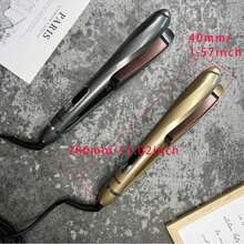 Chapinha Alisadora de Cabelo Multiuso 2 em 1 com Temperatura Ajustável, Ferramentas de Styling para Cabelo Volumoso e Sem Perda, Modelador de Cachos para Cabelos Curtos a Médios e Longos, Pente Quente