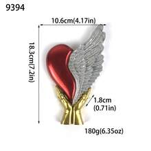 Molde de silicona con forma de corazón, con forma de ala de corazón para sostener en la mano, regalo del Día de San Valentín para mamá, hija, amante, decoración del hogar DIY de moda, decoración de pared