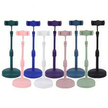 [Heavy Duty] Universal Desktop Phone Holder 1pc Adjustable Telescoping Height, 360° Rotation, Heavy Duty Bearing Capacity Multifunctional Design For Mobile Phones & Tablets