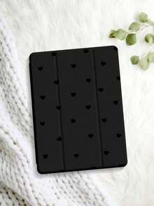 Black Heart Pattern Protective Case, Compatible With IPad 10.2 Inch 2021/2020 IPad 9th/8th Generation, Compatible With Samsung Galaxy Tab A8 10.5 Inch 2022, Tablet Protective Cover With Pencil Holder, Supports Auto Sleep/Wake Cover, Birthday Gift - Nhiều màu - Xem 1
