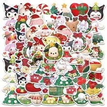 Sanrio 52PCS/ Bag Sanrio Sticker Halloween Q Version Graffiti Sticker Decoration Guitar Notebook Suitcase DIY Waterproof Cartoon Cute Pocket Book Bicycle Sticker Multiple Types Of Optional DIY Belong To Their Own Exclusive Items Wall Decor Room Decor Wall Stickers Wall Sticker Stickers Home Decor