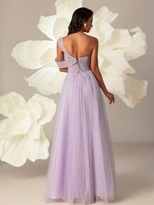 VIPGIRL Purple Elegant High-End Evening Gown - Purple - View 2