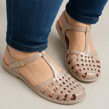 Kit 2 Pares Sandália Feminina Casual Confortável Aranha Macia e Leve - Possession - Nude + Rosa - Visão 7