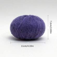 Ultra Fine 1mm Cashmere-Soft Wool Mohair Crochet Yarn 1-Pack - Fluffy Delicate Knitting Yarn For Fall Halloween Christmas Decor, DIY Sweaters Scarves Socks | Uncinetto Filato Fine Lana Gomitoli Fettuccia Per Borse Uncinetto - Multicolor - View 10
