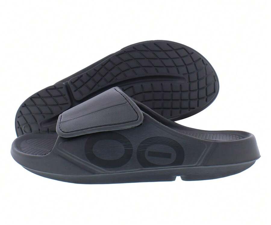 OOFOS OOahh Sport Flex Slide Unisex Shoes - màu đen - Xem 1