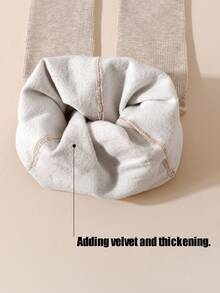 1pc Children's Brushed Thick Tights, Warm & Cozy Leggings For Girls, Suitable For Daily Wear And School Uniform, Autumn/Winter