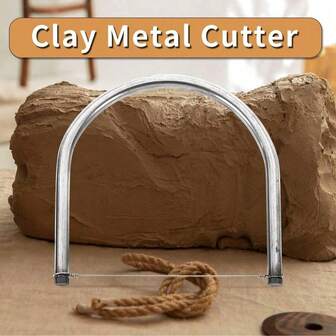 Clay Metal Cutter - Stainless Steel Clay Wire Ceramics Cutting Bow Wire Sculpting DIY Tools For Pottery And Sculpting