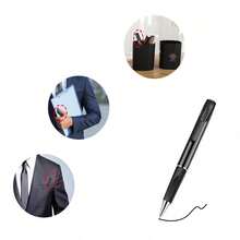 1080P HD Portable Pen Recorder, Supports Audio And Video Recording, Equipped With 32GB SD Card One-Touch Recording, Built-In Rechargeable Battery, Compact And Easy To Carry, Very Suitable For Conferences, Lectures And Classroom Teaching Recording - Black - View 5