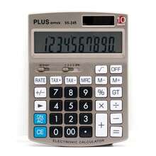 campus Calculadora Plus Office SS 245. Carcasa de aluminio. Visor inclinado. 4 teclas de memoria, tecla de cambio de signo y de corrección. Alimentación: solar y pila botón. Medidas: 115 x 155 x 25 mm. - Multicolor - Ver 1