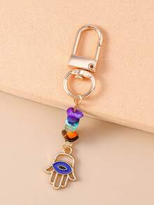 1 buc breloc la modă cu ochi de diavol, pandantiv breloc cu piatră prețioasă colorată, portofel drăguț pentru breloc, pandantiv pentru cheie de rucsac auto, accesorii pentru cutie pentru căști, potrivit pentru femei, pandantiv pentru geantă, cadou breloc bijuterii DIY lucrate manual, pandantiv protector la modă pentru prieteni, iubiți, cupluri, cadou perfect pentru prieteni și familie