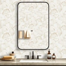 1 Roll Of Ginkgo Leaf Self-Adhesive Wallpaper - Peel-And-Stick Wallpaper, Removable Stickers. Suitable For Living Rooms, Bedrooms, Dining Areas, Hallways, And Home Decor. Ideal For Alcoves, Bookshelves, Cabinets, Tabletops, Furniture Refurbishment, Wall Decoration, Wall Aesthetics, And Dormitory Seasonal Back-To-School Festive Decorations. Gift Stickers. - Apricot - View 8