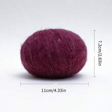 Ultra Fine 1mm Cashmere-Soft Wool Mohair Crochet Yarn 1-Pack - Fluffy Delicate Knitting Yarn For Fall Halloween Christmas Decor, DIY Sweaters Scarves Socks | Uncinetto Filato Fine Lana Gomitoli Fettuccia Per Borse Uncinetto - Multicolor - View 17