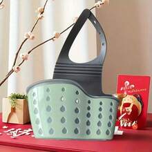 Sink Drain Basket Hanging Bag, Kitchen Faucet Sponge Storage Rack, Vegetable Washing Sink Non Perforated Storage Hanging Basket, Breathable And Mold Proof Kitchen Sink Storage Basket