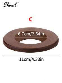 shoxil 1pc Coffee Filter Stand, Pour Over Filter Cup Stand, Cone Coffee Dripper Holder Rack, Wooden Filter Cup Holder, Suitable For V-Shaped Filter Cup - Wooden Support - View 6