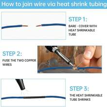 Ilibilib HX1 60W 220V 烙铁，30 秒快速加热，200-480°C 温度范围，包括 18g 焊锡丝、2 个镊子、5 个可更换尖端、支架、海绵、拆焊编织带、迷你扳手、迷你 PCB、剥线钳、吸锡泵、红/黑线、热缩管套装和皮革储物袋 - 完整的专业焊接套件