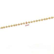 1-Meter 304 Stainless Steel Ball Bead Chain With Diameters Of 1.5/2.0/2.4mm, Square Pearl Chain, Vacuum Electroplated DIY Necklace, Jewelry And Jewelry Making Accessories - Round Bead Necklace and Square Pearl Necklace - View 14