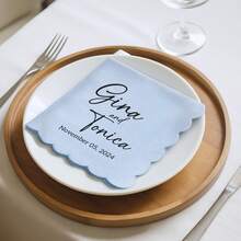 20-500 chiếc khăn ăn cưới tùy chỉnh, khăn ăn giấy viền lượn sóng cá nhân hóa với nhiều kiểu chữ và màu mực, khăn ăn dùng một lần 2 lớp cho đồ uống và tráng miệng, trang trí bàn tiệc cưới hoàn hảo cho tiệc cưới, kỷ niệm, tiệc đính hôn, buổi hẹn hò, tiệc sinh nhật, khăn ăn cocktail tùy chỉnh, phong cách Poetcore, tình yêu vĩnh cửu. - Nhiều màu - Xem 8