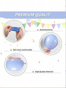 51/26PCS/Navy Blue And Gold Balloons, Blue And White Gold Balloons, Macaron Blue Pearl Navy Balloon, Golden Confetti Latex Balloon For Birthday Wedding Baby Shower Graduation Anniversary Engagement - Multicolor - View 7