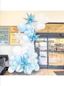 60pcs/Pastel Blue Balloons - 10 Inch, Light Blue Latex Balloons For Gender Reveal, Baby Shower, Birthday, Wedding Parties - 彩色 - 查看 5